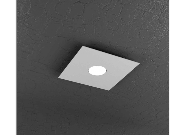 PLATE PLAFONIERA 1 LUCE GRIGIO