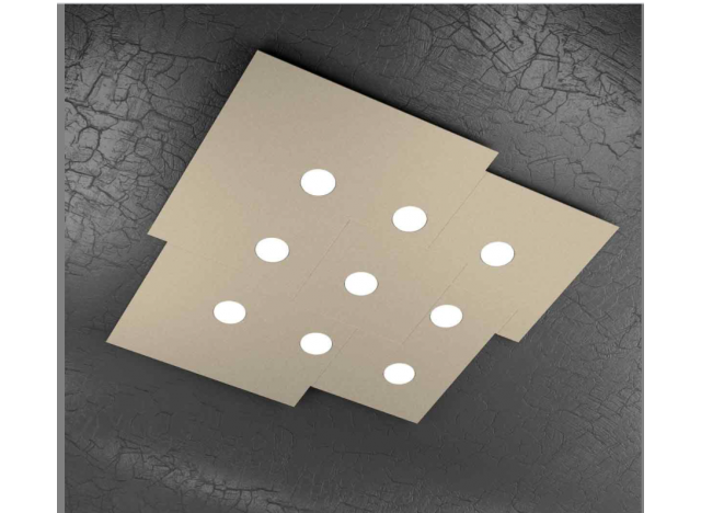 PLATE PLAFONIERA 9 LUCI SABBIA