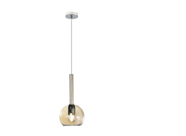 Top Light Sospensione Cromo 1 Luce Piccola Ambra 1155CR/SP-AM 