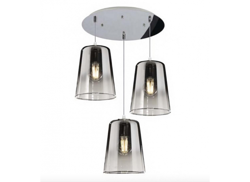 Top Light Sospensione Cromo Tonda 3 Luci Cromo 1164CR/S3 T-CR